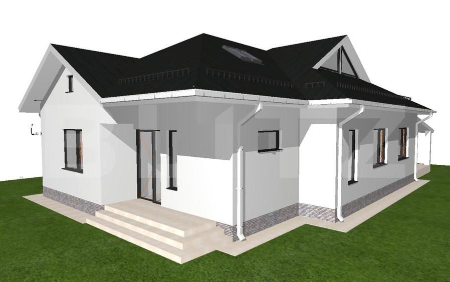 Casă individuală cu 4 camere cu Canalizare în Exterior Est