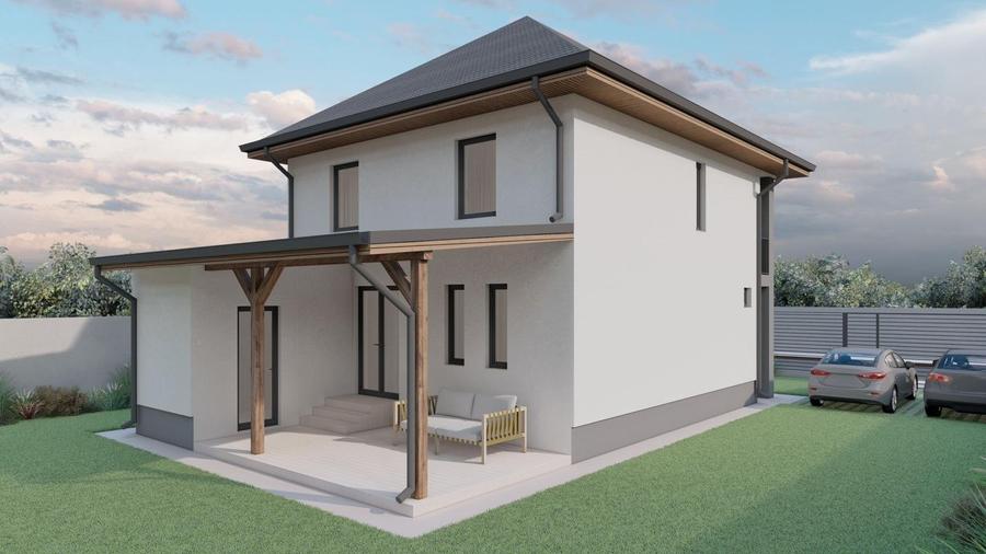 VIND CASA ELEGANTA in EDEN FOREST cu 4-5 camere 2-3 bai P+1+pod incalzire pardos - 1