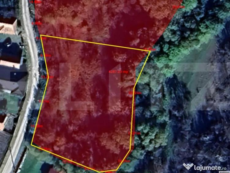 Investitie ! Teren intravilan construibil 2000 mp, front 4 - 2