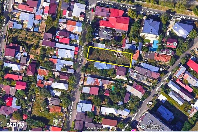 Vanzare teren 730mp Baneasa Vatra Noua Strada Cernesti nr. 22 Sisesti - 1