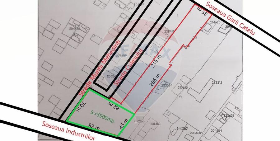 Teren constructii, 11923 mp, Soseaua Garii Catelu - 1