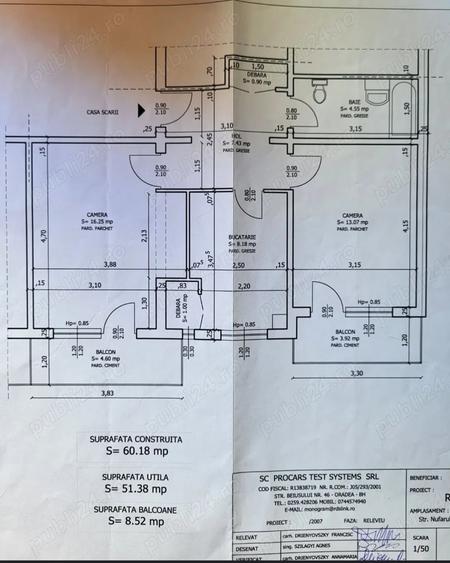 Apartament de vanzare, 2 camere AN Nufarul - 9