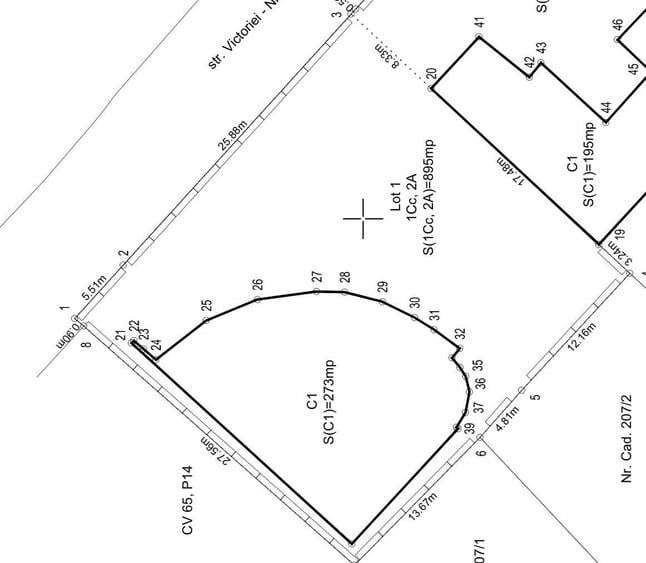 Teren 895mp + Construc?ie 195mp Amprenta - 1