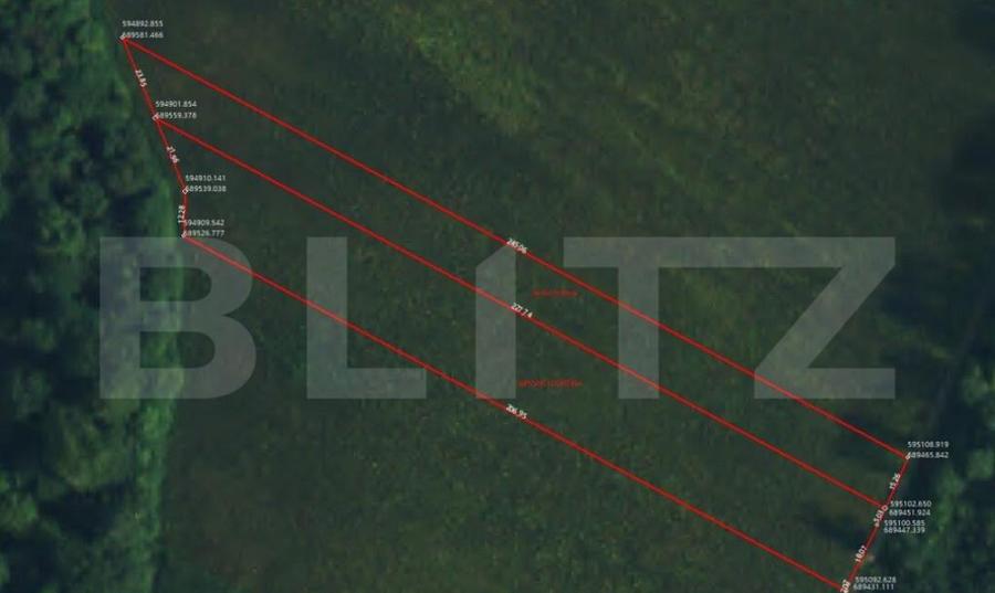 Teren extravilan de vanzare, 9000 mp, front 38,43 ml, zona B - 1