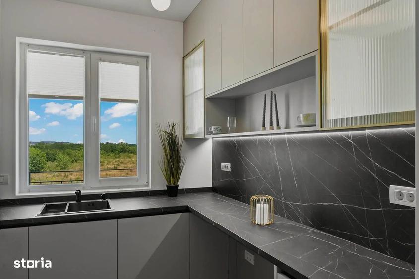 Parcare inclusa in pret! Bucatarie inchisa! Pereti caramida 30 cm - 8