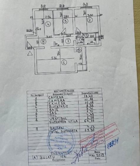 3 camere decomandat/5 min de statia Metrou Titan/3 min. parc/Centrala apartament - 15