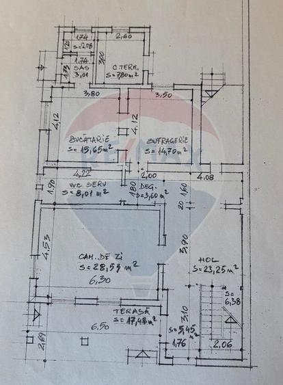 Casă / Vilă, 10 cam., potrivit azil batrani sau clinica - 38
