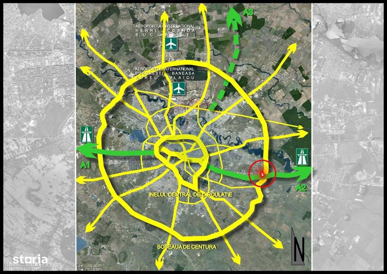 Teren 2Ha Drumul Intre Tarlale - A2, pretabil hale + birou - 3