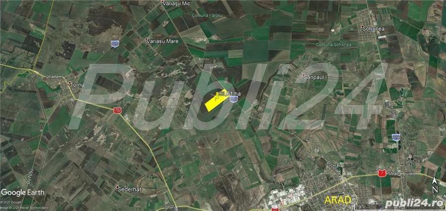 53,60 ha teren la soseaua Arad- Iratos - 2