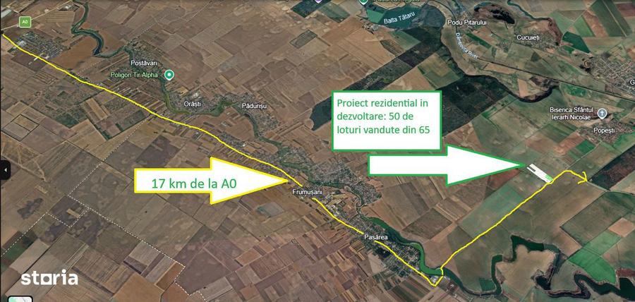 Teren pozitie superba, lipit de padure, intravilan, zona Frumusani. - 4