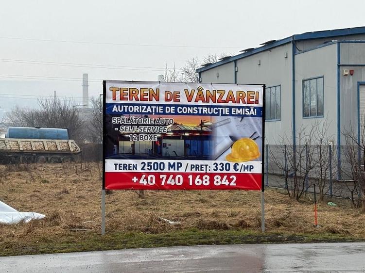 Vand teren str.Plevenei, Cluj-Napoca autorizat spalatorie self 2500mp - 2