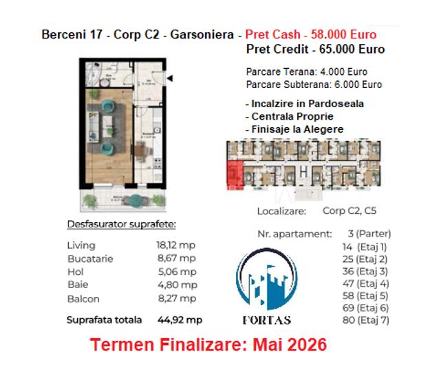 Garsonieră în Berceni