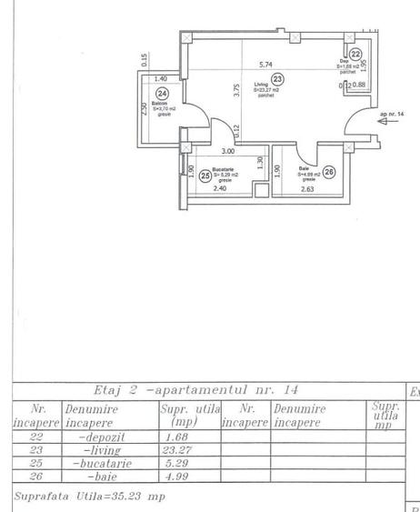 Apartament cu 1 camera - 14