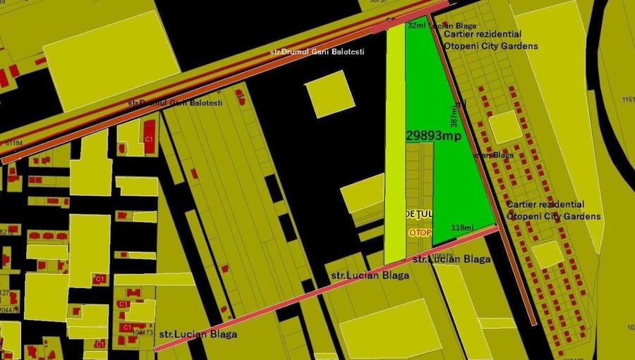 INVESTITIE!Teren intravilan 29893mp tripla deschidere zona Ferme-Otopeni! - 1