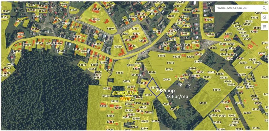 Proprietar: Vând parcele teren montan Beliș (3.000 mp - 6.500 mp) / Cadastru - 6