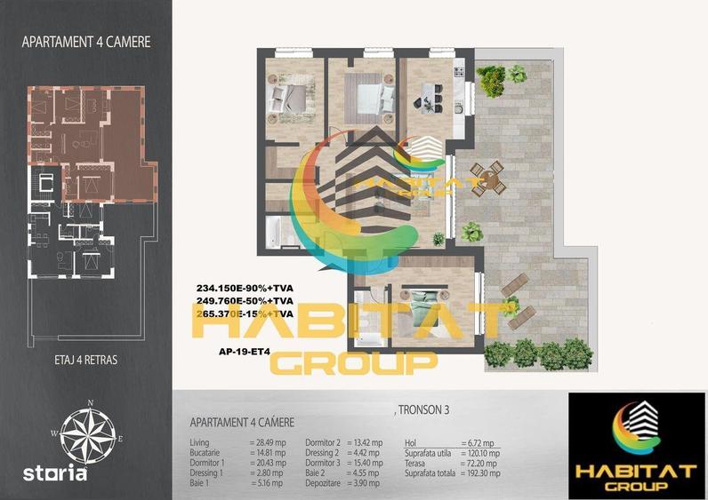 Pallady - 4 camere, 120.1 mp utili si o terasa de 72.2 mp - 5