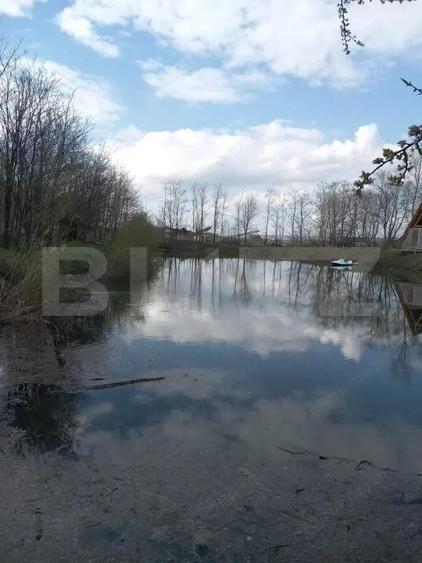 Teren cu iaz amenajat ?i doua cabane A - frame in construc?ie - 2