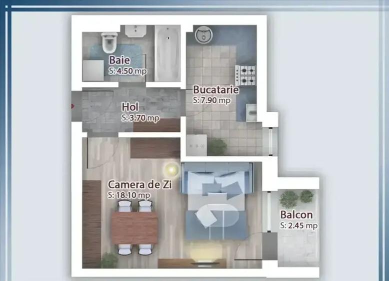 Garsonieră nouă | Direct dezvoltator | Personalizabilă - 3