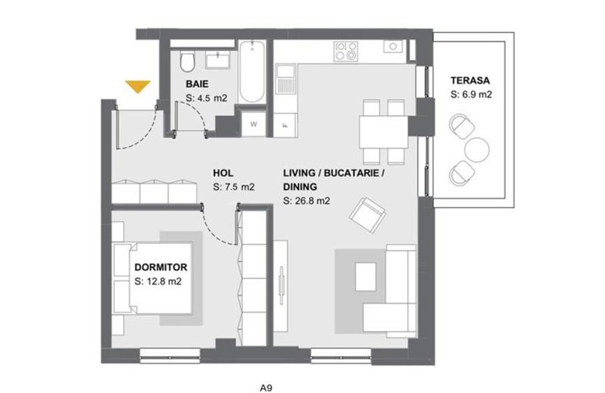 APARTAMENT NOU, INTABULAT, CENTRALA PROPRIE, COMISION 0% - 7