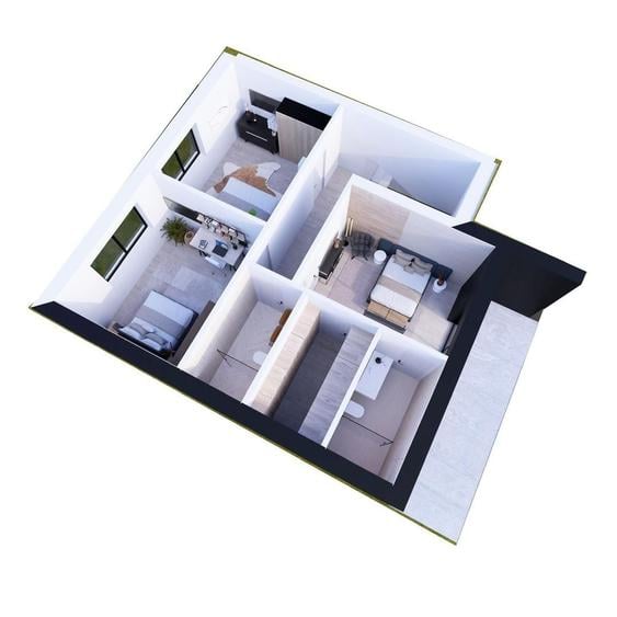 Duplex cu 4 camere cu Canalizare în Șura Mică