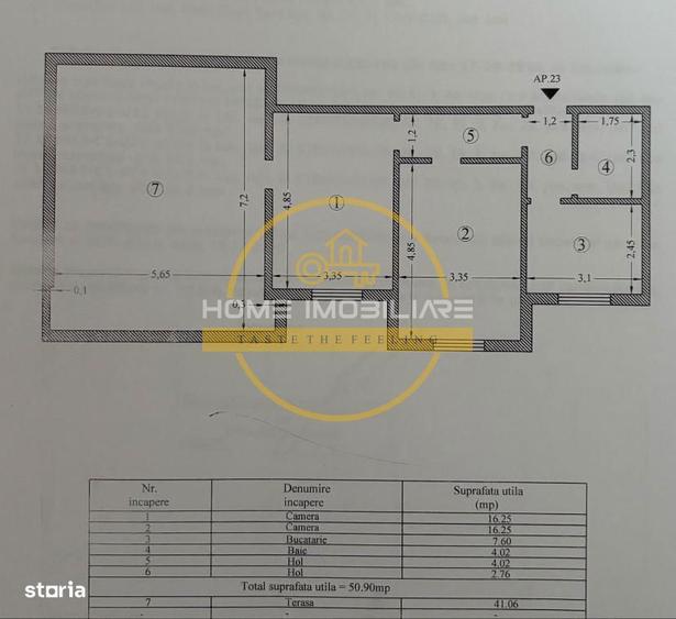 Apartament 2Camere/Decomandat/51mp+Terasa 41mp/Bloc nou!/900m de la Pi - 5