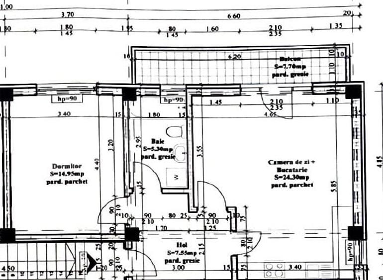 Apartament 2 Camere Hlincea cu Terasa - 1