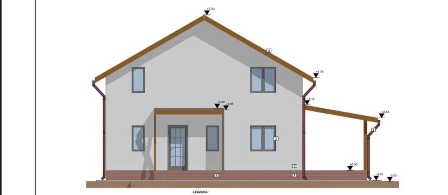 Casa noua, P+E, 5 camere, 2 bai, terasa, teren 400mp, in Lilieci, strada Rozelor - 24