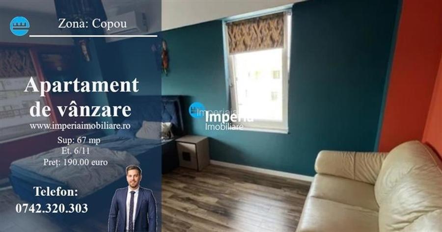 Apartament 2 cam, decomandat, de vanzare in zona Copou - Aleea Sadoveanu
