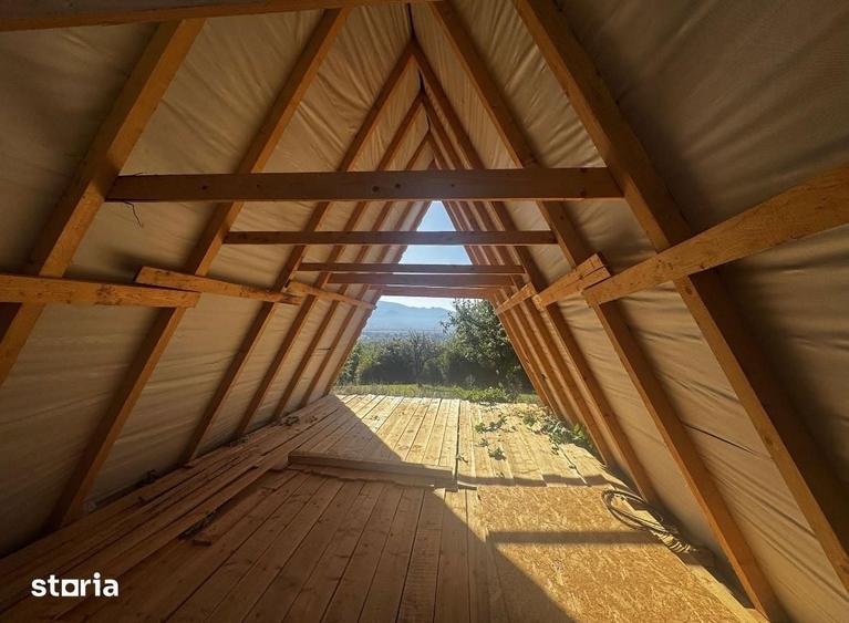 Teren cu cabana tip A frame in Vulcan Brasov - 1