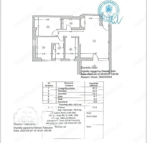 Apartament 3 camere 80,6MP | Sisesti | Vedere catre lac | - 11