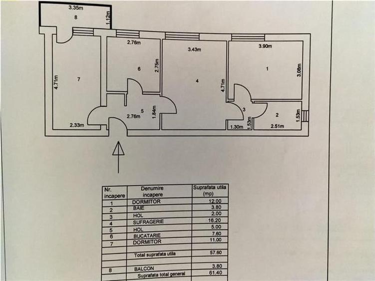 Apartament 3 camere de vanzare zona ultracentrala Tulcea - 1
