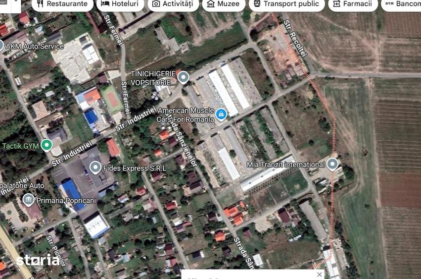 Teren de 3000 mp, în Popricani