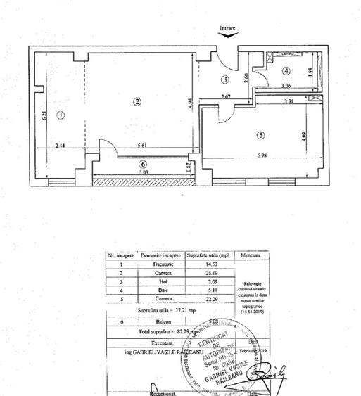 Apartament cu 2 camere în Zona industrială