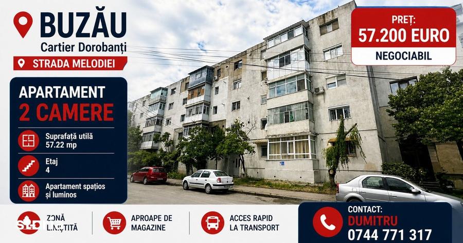Apartament cu 2 camere în Dorobanți