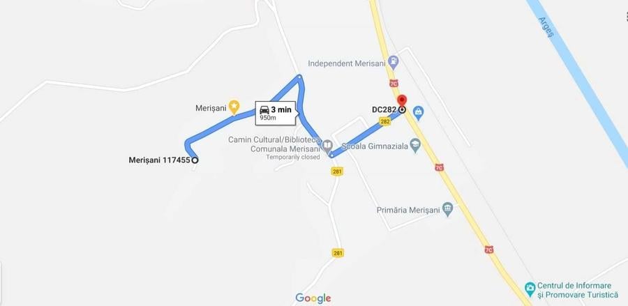 Teren de 2291 mp, în Merișani