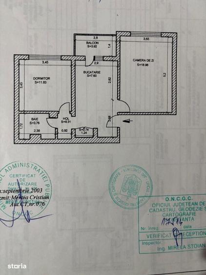 Apartament 2 camere de vanzare in Navodari - 1