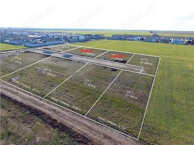 Terenuri intravilane | intre 500-582 mp | Santandrei | - 5