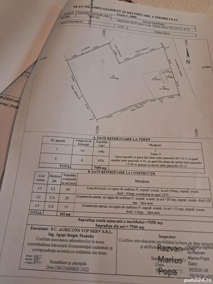 Vand casa batraneasca si teren intravilan, sat Poiana - 1