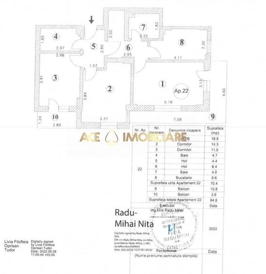 3 Camere | Bragadiru | Centrala Proprie | Loc Parcare | Mobilat | 70mp - 19