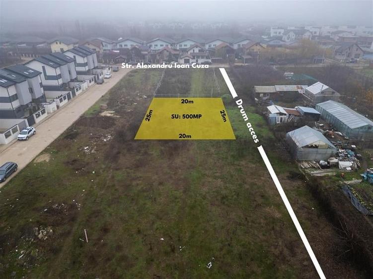 STR ALEXANDRU IOAN CUZA,LIDL,TEREN  500 MP,ASFALT,GAZ,CURENT,CANALIZARE - 2