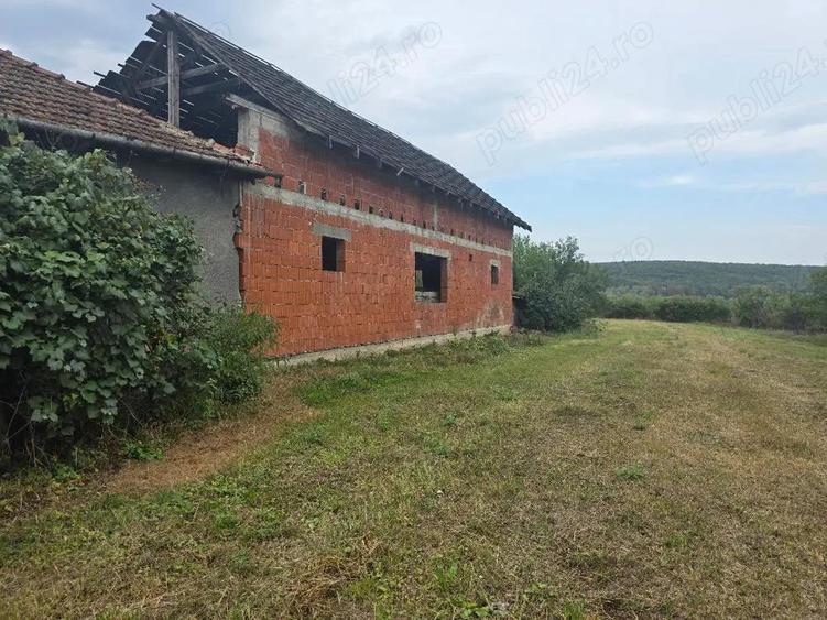 Vand casa loc SUMUGIU, sc 200 mp , parte casa noua la rosu , teren 2670 mp, la sosea, front mare - 9