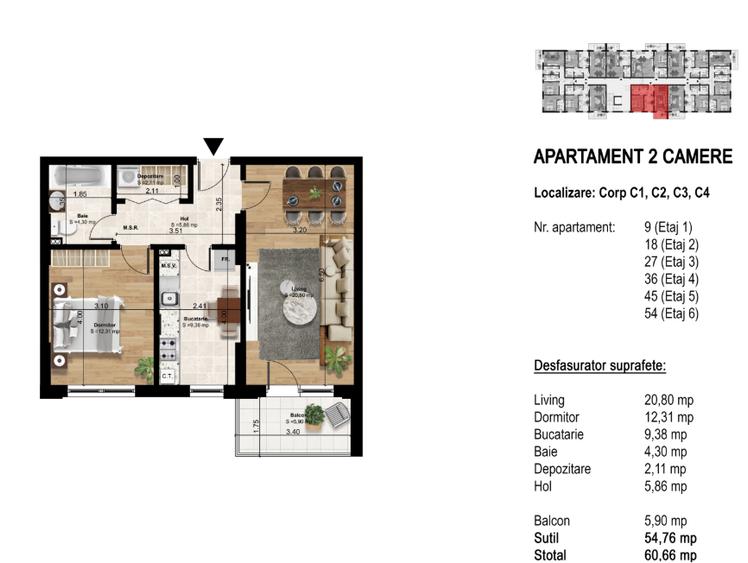 Rate dezvoltator NOU PROIECT REZIDENȚIAL – CHEIUL DÂMBOVIȚEI, POPEȘTI-LEORDENI - 3