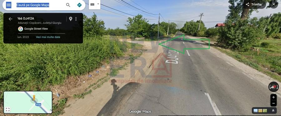 De Vanzare Teren 400 mp cu Autorizatie de contructie  Adunatii Copaceni  Giurgiu - 11