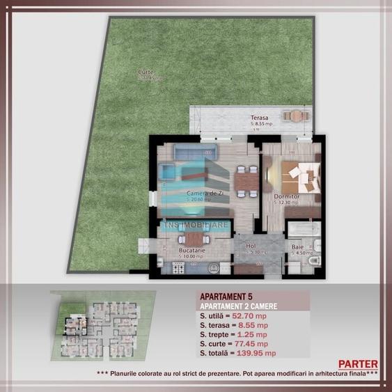 2 camere cu Gradina 77 Mp,Imobil Stil Boutique, Titan -Pallady - 6