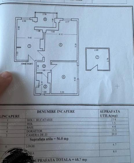 Apartament 2 camere Et. 3, Mihailesti, Giurgiu ( 18 Km de Bucuresti ) - 6