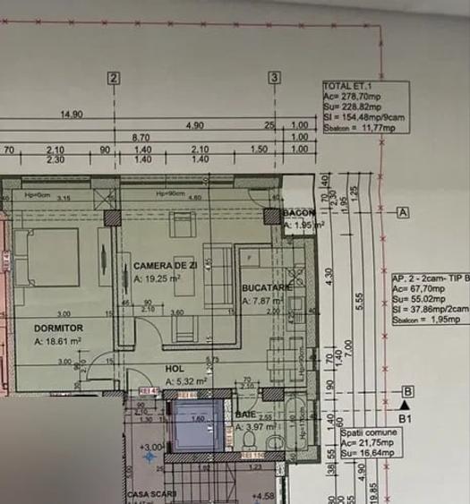 Apartament 2 camere | 55 mp utili | Bloc nou cu lift | Giulesti - 2
