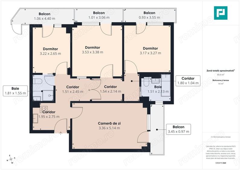 Apartament exclusivist 4 camere 70mp | Malul Begai - 6