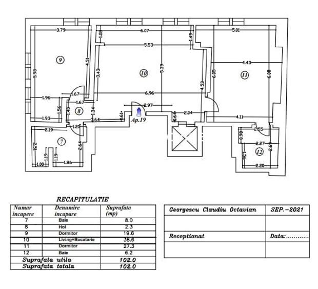 Apartament 3 Camere | Zona Obor - Str. Otesani Tei |Premium|Parcare - 8