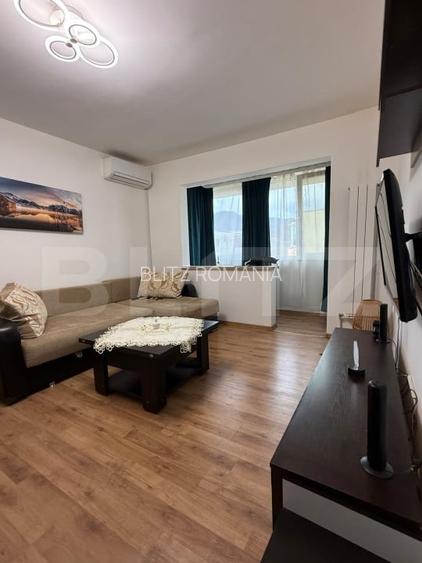 Apartament 2 camere – 43 mp, mobilat si utilat, etaj 4/4, parcare inclusa