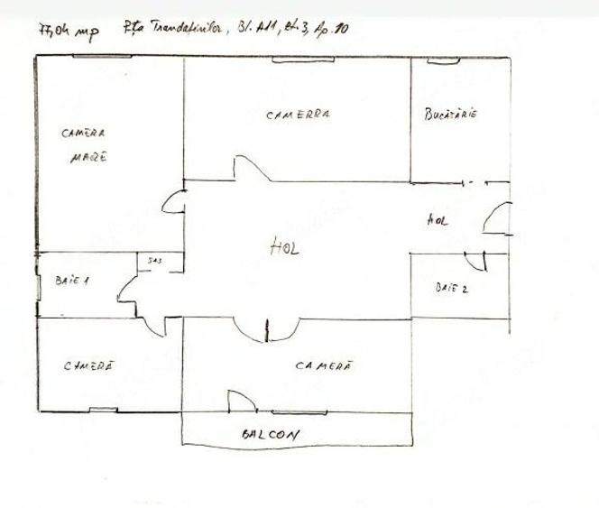 Apartament cu 4 camere decomandat - 5